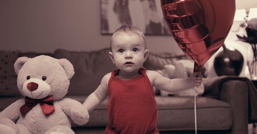 Cherished Moments: Baby’s First Valentine Captions