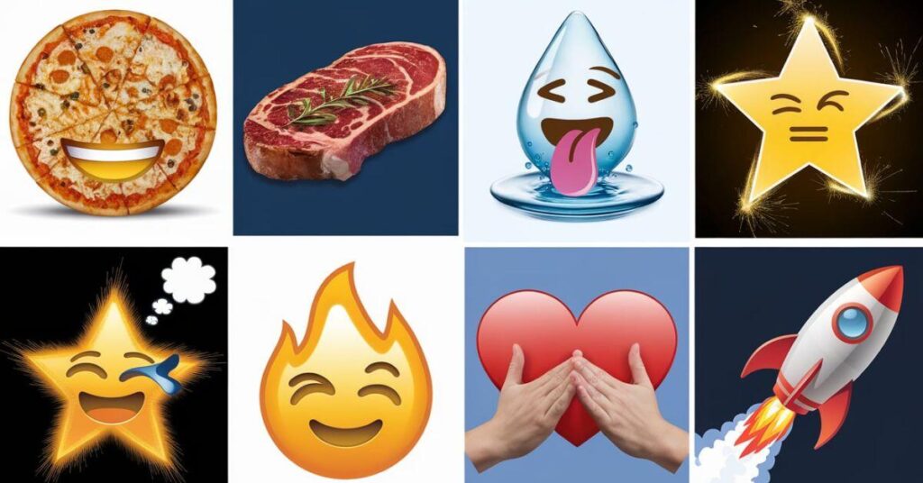 Fun and Playful Emoji Captions for Selfies