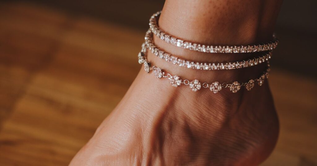 Stylish anklet captions for Instagram